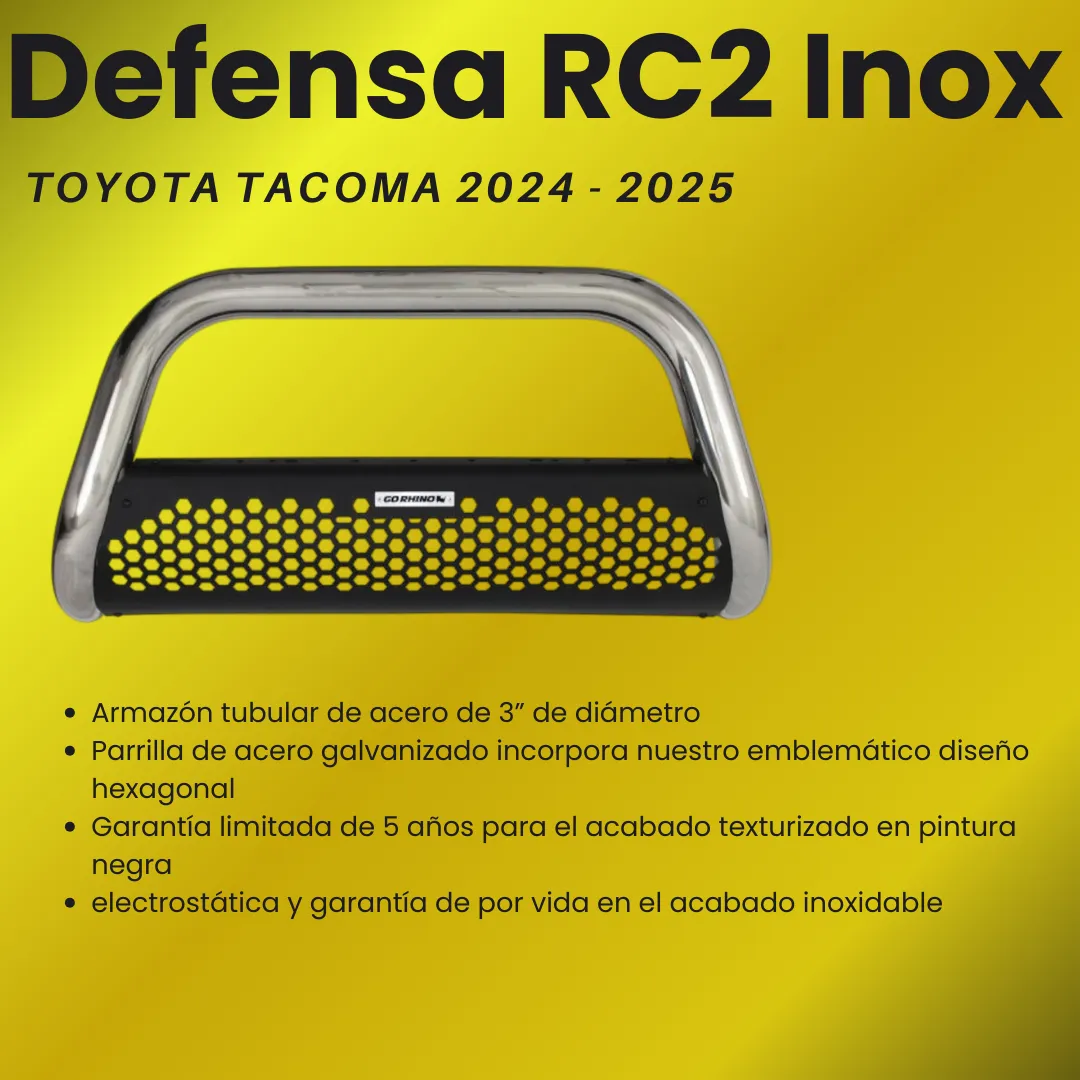 Burrera Defensa Rc2 Inox Para Tacoma 2024- 2025 Realtruck - Image 3