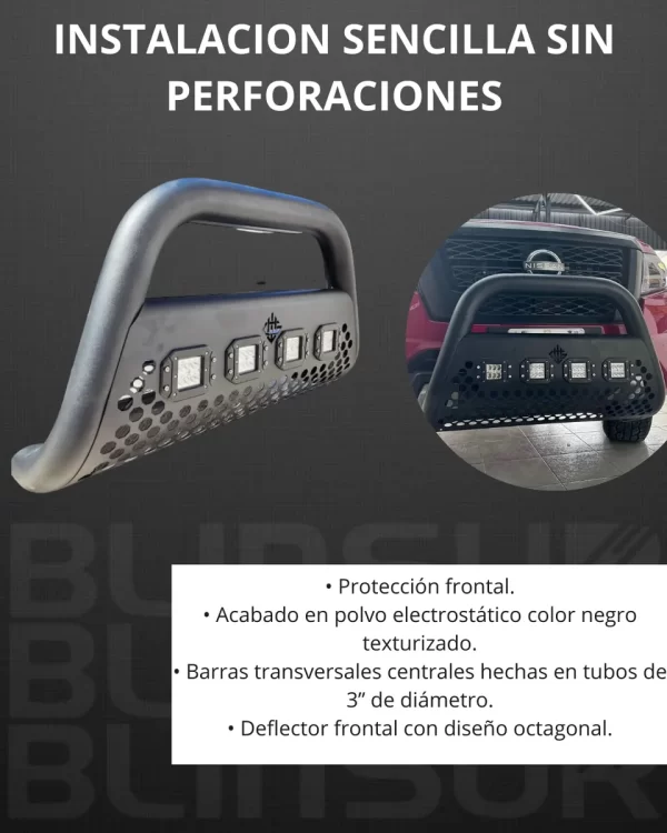 Burrera Ultra Bar 4 Faros P/ Mitsubishi L200 2016 - 2019