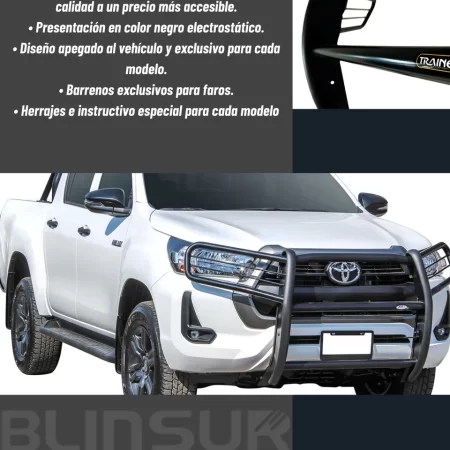 Burrera Defensa Cubre Faros Hilux Gasolina/diesel 2021-2024 - Image 3