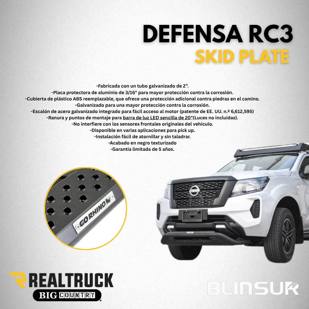 Defensa Rc3 Go Rhino S/ Luz Mitsubishi L200 2020 - 2024 - Image 3