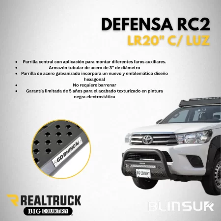 Burrera Defensa Rc2 Lr20 C/luz Toyota Tacoma 2024 - 2025 - Image 3