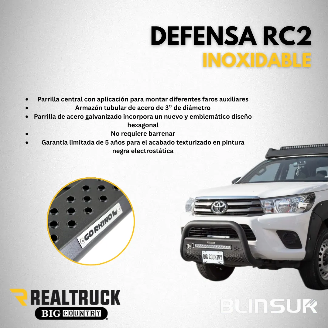 Burrera Defensa Rc2 Inox. Ford Ranger 2013 - 2022 - Image 3