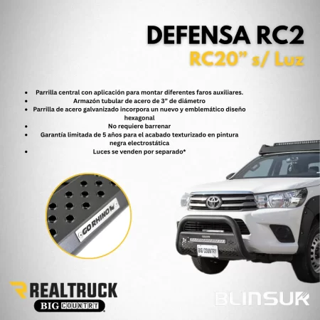 Burrera Defensa Rc2 Lr20 S/luz Nissan X-trail 2019 - 2021 - Image 3
