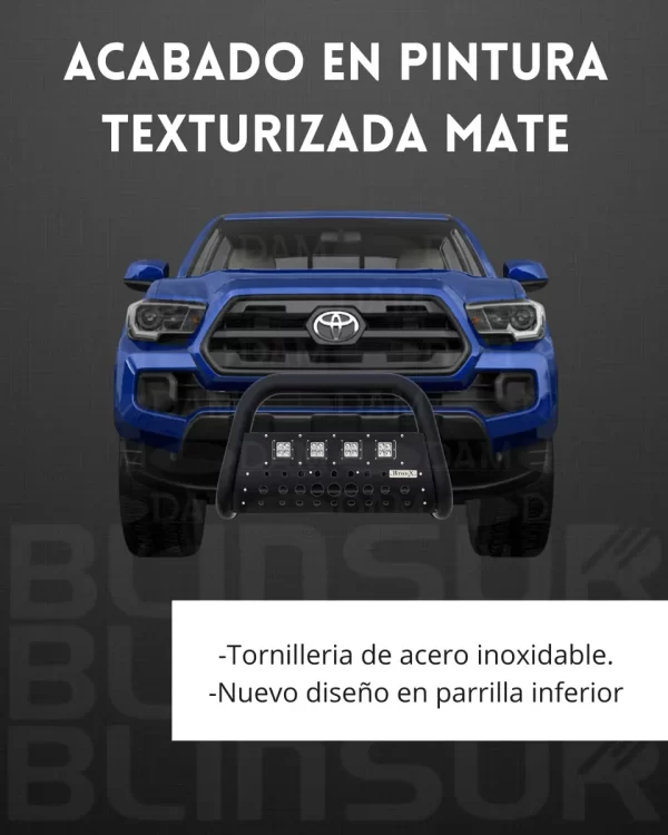 Burrera Black 4 Faros Para Peugeot Landtrek 4 Action 2021-23