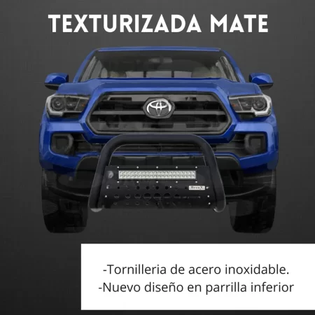 Burrera Black Con Barra Led Para Toyota Hilux 2016-2024 - Image 3