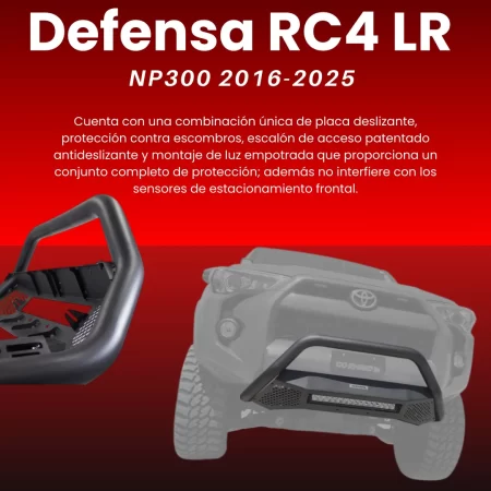 Defensa Rc4 Lr Sin Led Go Rhino Nissan Np300 2016-2025 - Image 3