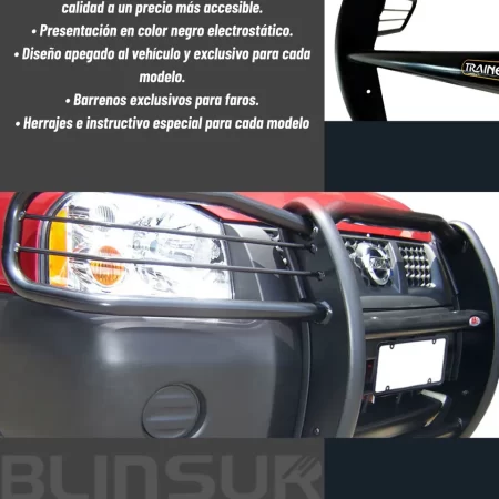 Burrera Cubrefaros Delantera Nissan Pickup D-22 2009 - 2015 - Image 3