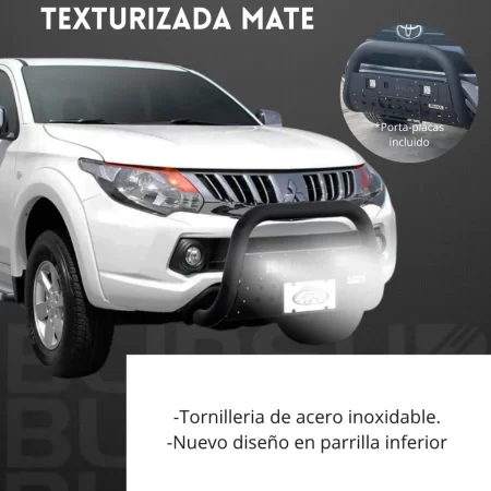 Kit Burrera Black Para Dodge Ram 1200 2025 + 2 Luces Led - Image 3