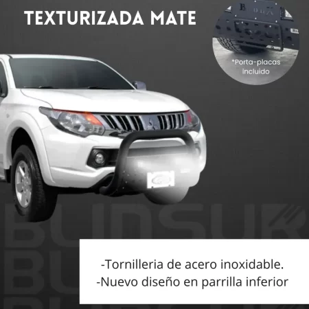 Kit Burrera Black Toyota Hilux 2016-2024 + 2 Faros Led - Image 3