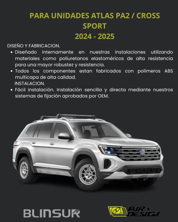 Bumper Guard Delantero Atlas Pa2 / Cross Sport 2024 2025