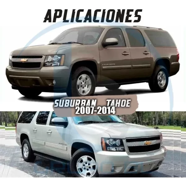 Burrera Super Bronco Chevrolet Suburban 2007-2014 Negro