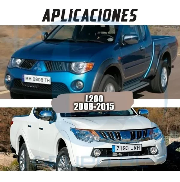 Burrera Super Bronco Mitsubishi L200 2008-2015 Negro