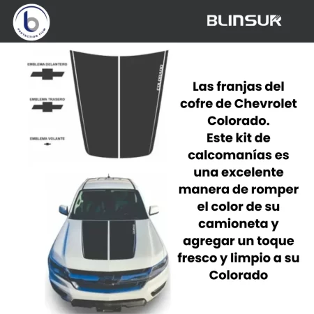 Calcomanía Para Cofre Compatible Con Chevrolet Colorado - Image 3