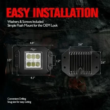Mictuning Par Duallys Luz Led Off Road Faros Antiniebla - Image 3