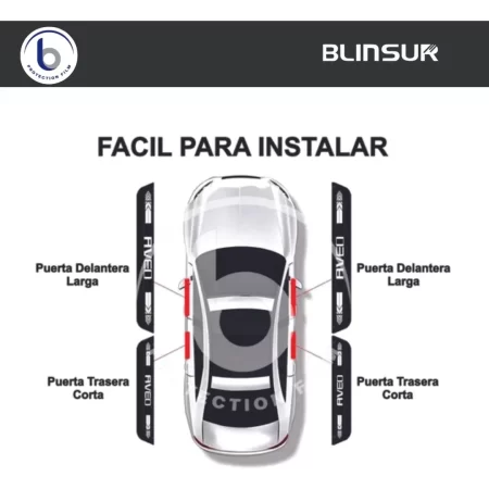 Protección De Estribos Puertas Genérico Chevrolet Aveo - Image 3