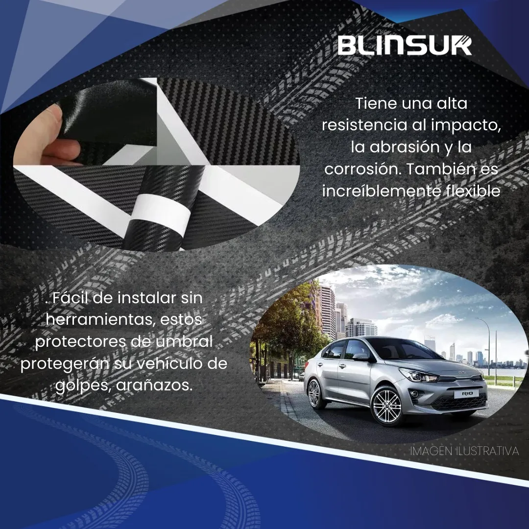 Cinta Protectora Bl Embellecedora Estribos Para Kia Rio - Image 3