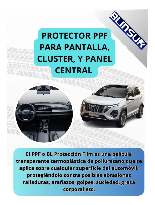 Protección Pantalla Clúster Panel Chirey Tiggo 2 Pro 2024