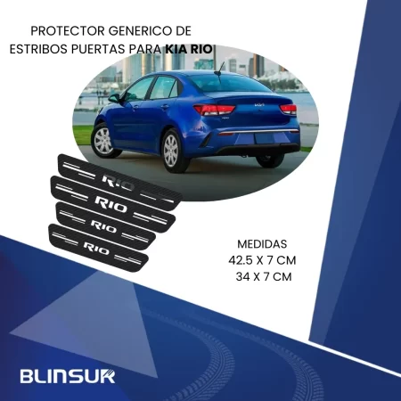 Cinta Protectora Bl Embellecedora De Estribos Para Kia Rio - Image 3