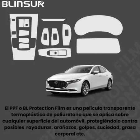 Kit Completo De Proteccion Ppf Mazda 3 2024 Hb Y Sedan - Image 3
