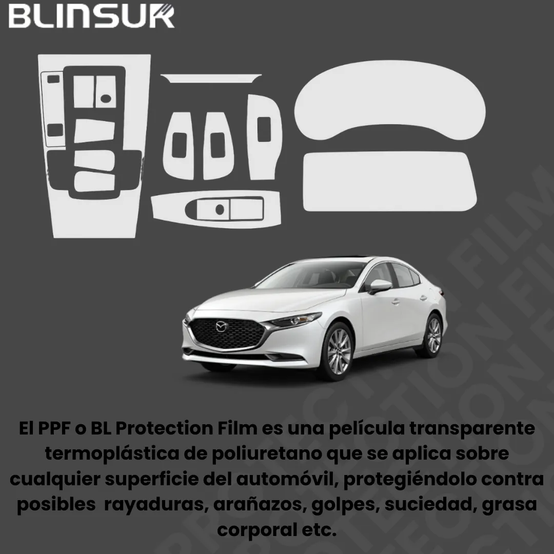 Kit Completo De Proteccion Ppf Mazda 3 2024 Hb Y Sedan - Image 3