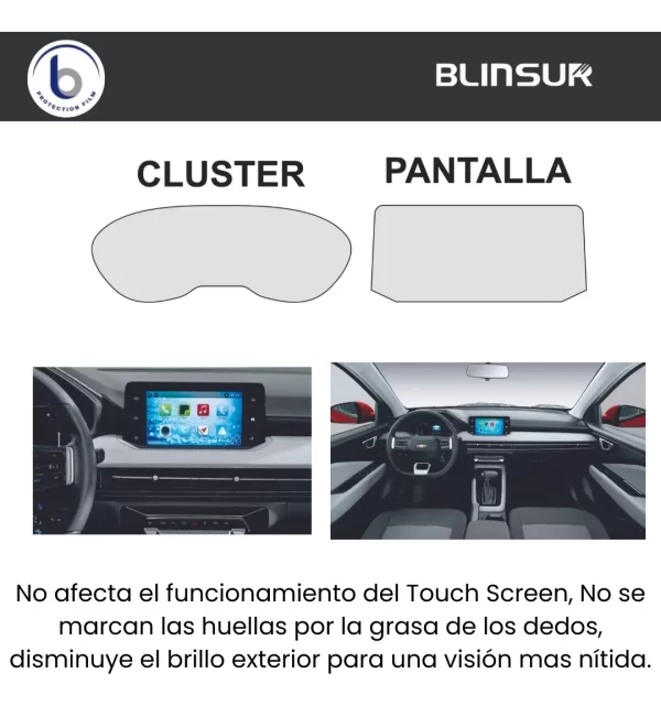 Protector Ppf Transparente Aveo Hb 2024 Pantalla Y Cluster