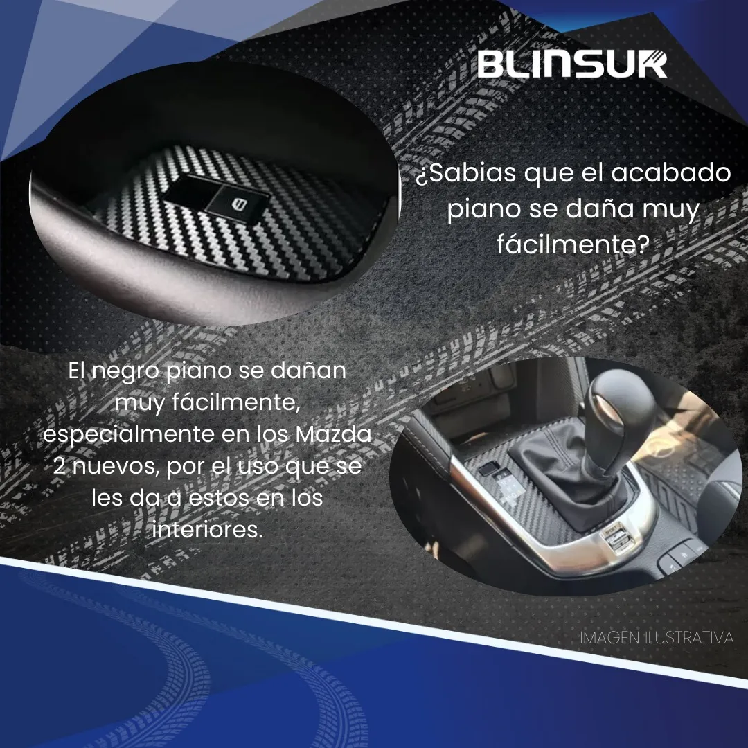 Protector Fibra De Carbono Panel,puertas Mazda 2 Manual19/23 - Image 3