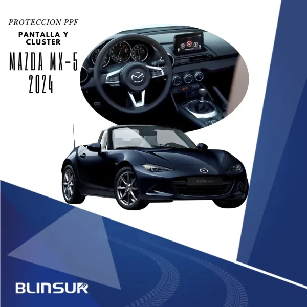 Protector Ppf Pantalla Y Clúster Para Mazda Mx-5 2024