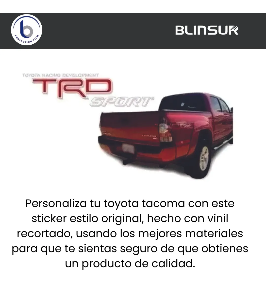 Calca Sticker Para Toyota Tacoma Trd Sport 2014 2015 - Image 3