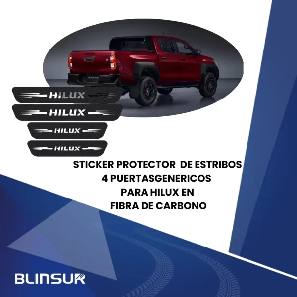 Sticker Protección De Estribos Puertas Hilux