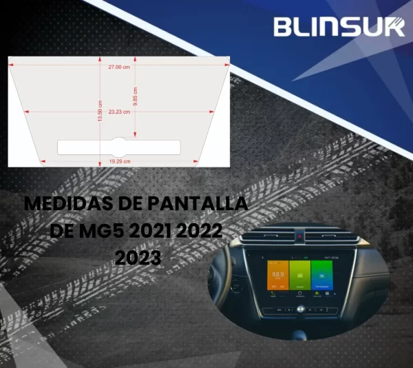 Protector Pantalla Y Tacometro Para Mg5 Style 10 Pul 2021-23