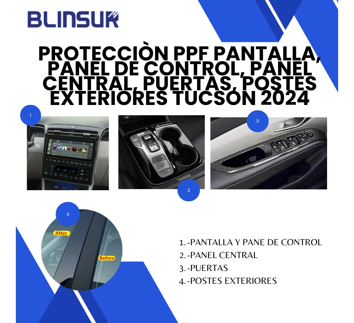 Kit Completo De Proteccion Ppf Para  Tucson 2024 - Image 3