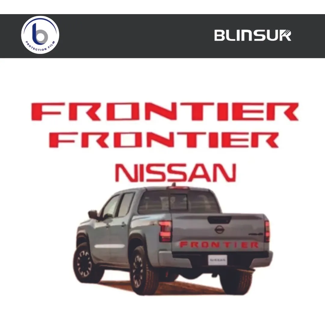 Sticker Calca Np300 Frontier 2021 2023 Parrilla Batea Rojo - Image 3