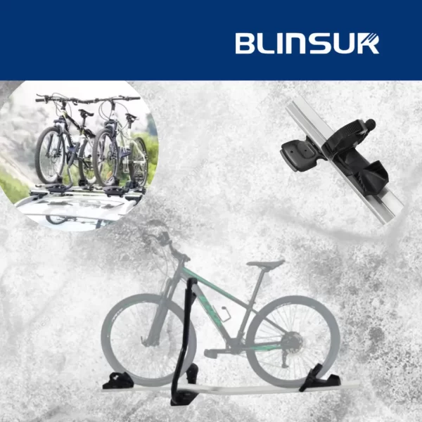 Rack Porta Bicicleta Al Toldo Techo Toldo Aluminio Plateado