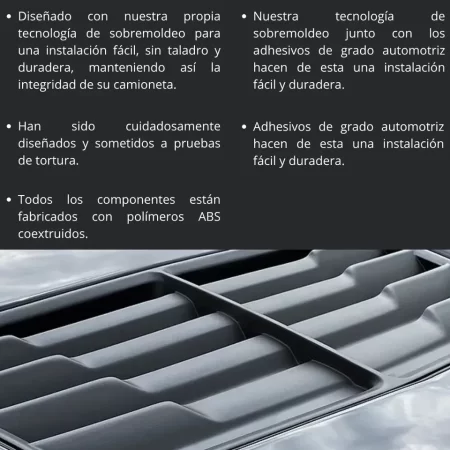 Toma De Aire De Cofre Airdesign Chevrolet Colorado 2016-2022 - Image 3