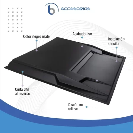 Toma De Aire Moldura Plastica Ancha Cofre L200 2015 - 2019 - Image 3