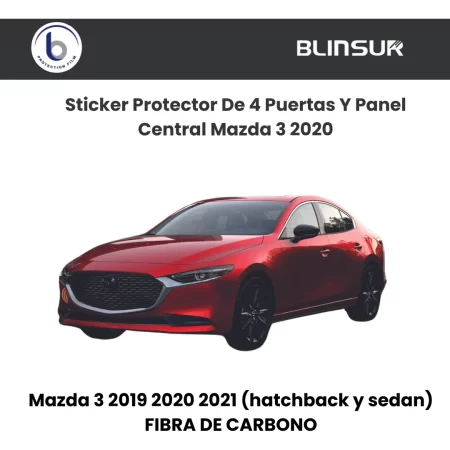 Sticker Protector 4 Puertas Y Panel Central Mazda 3 19 - 21 - Image 3