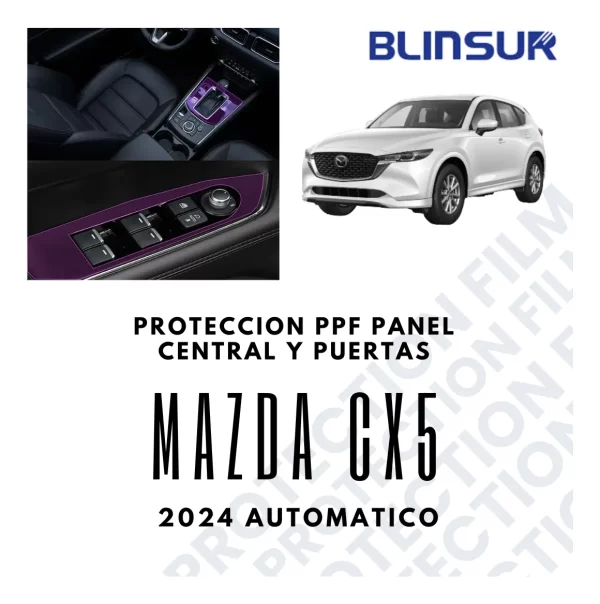 Protección Ppf Panel Central/puertas Mazda Cx5 24 Automático