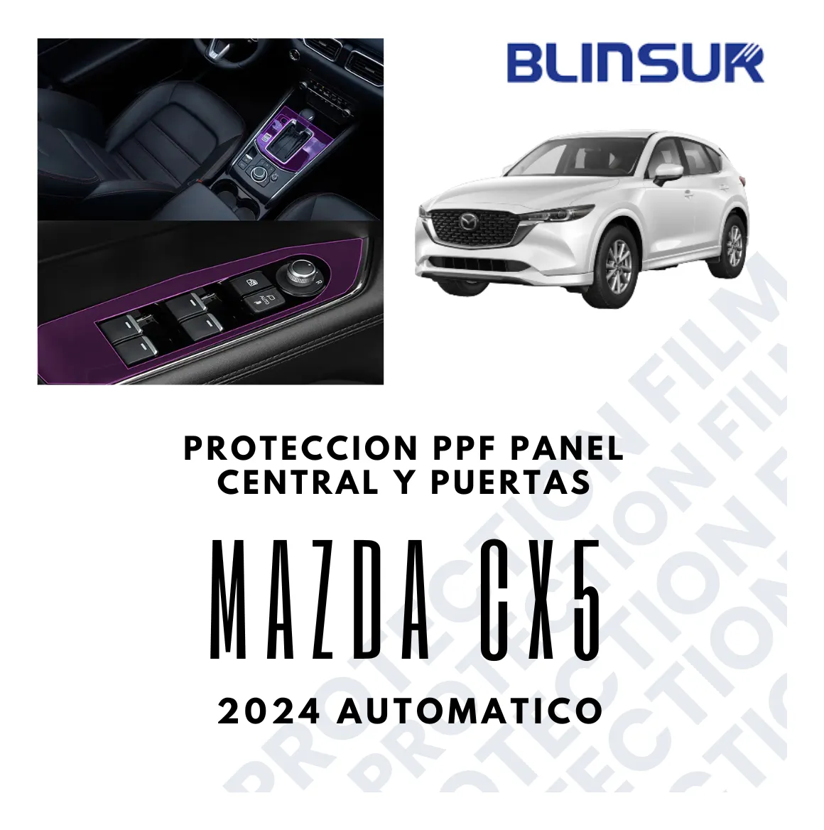Protección Ppf Panel Central/puertas Mazda Cx5 24 Automático - Image 3