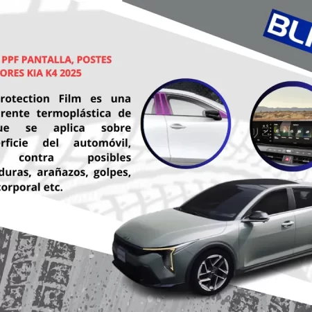 Protección Ppf Pantalla, Postes Exteriores Kia K4 2025 - Image 3