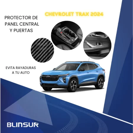 Sticker Fibra De Carbono P. Central Y Puertas Para Trax 2024 - Image 3