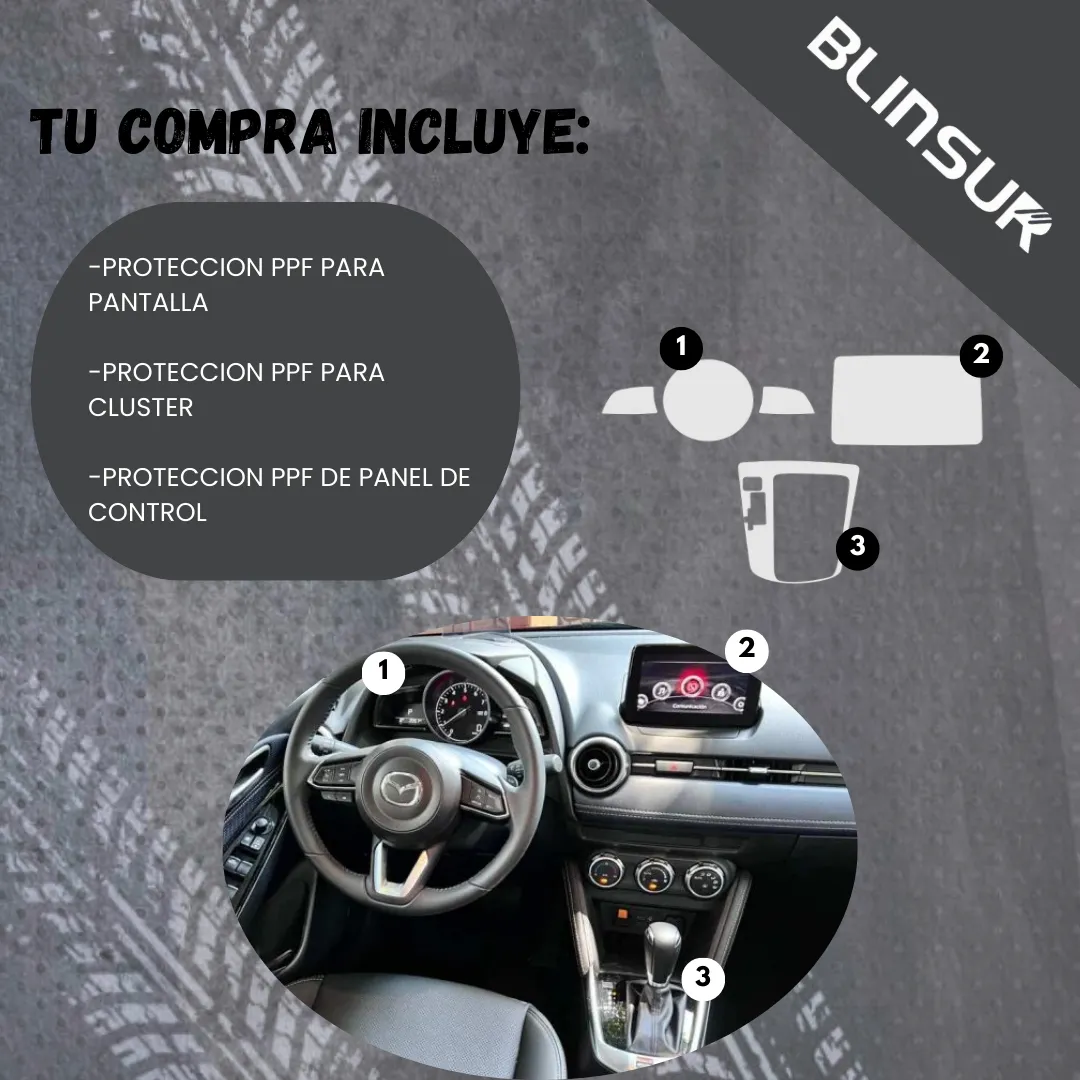 Kit Completo De Proteccion Ppf Para Mazda 2 2020-2023 - Image 3