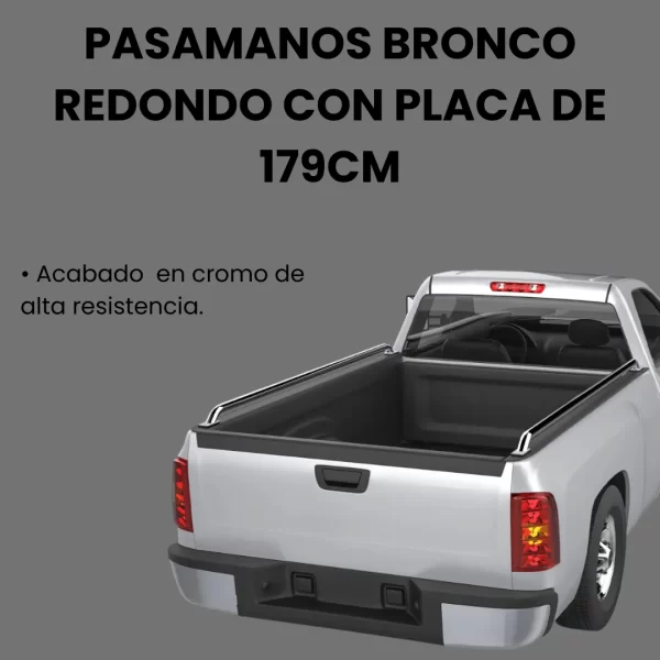 Juego De Pasamanos Para Batea Ford Pick Up Cromado 179cm