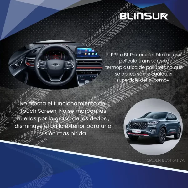 Proteccion De Pantalla Panel A/c Tiggo 4 Pro 2022 2023