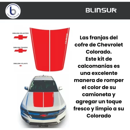 Calcomanía Para Cofre Compatible Con Chevrolet Colorado - Image 3
