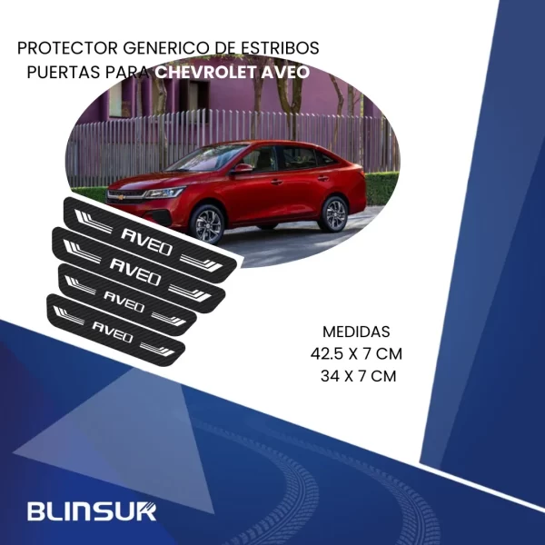 Cinta Protectora Bl Embellecedora De Estribos Para Aveo