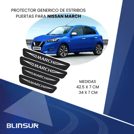 Cinta Protectora Bl Embellecedora Estribos Para Nissan March - Image 3