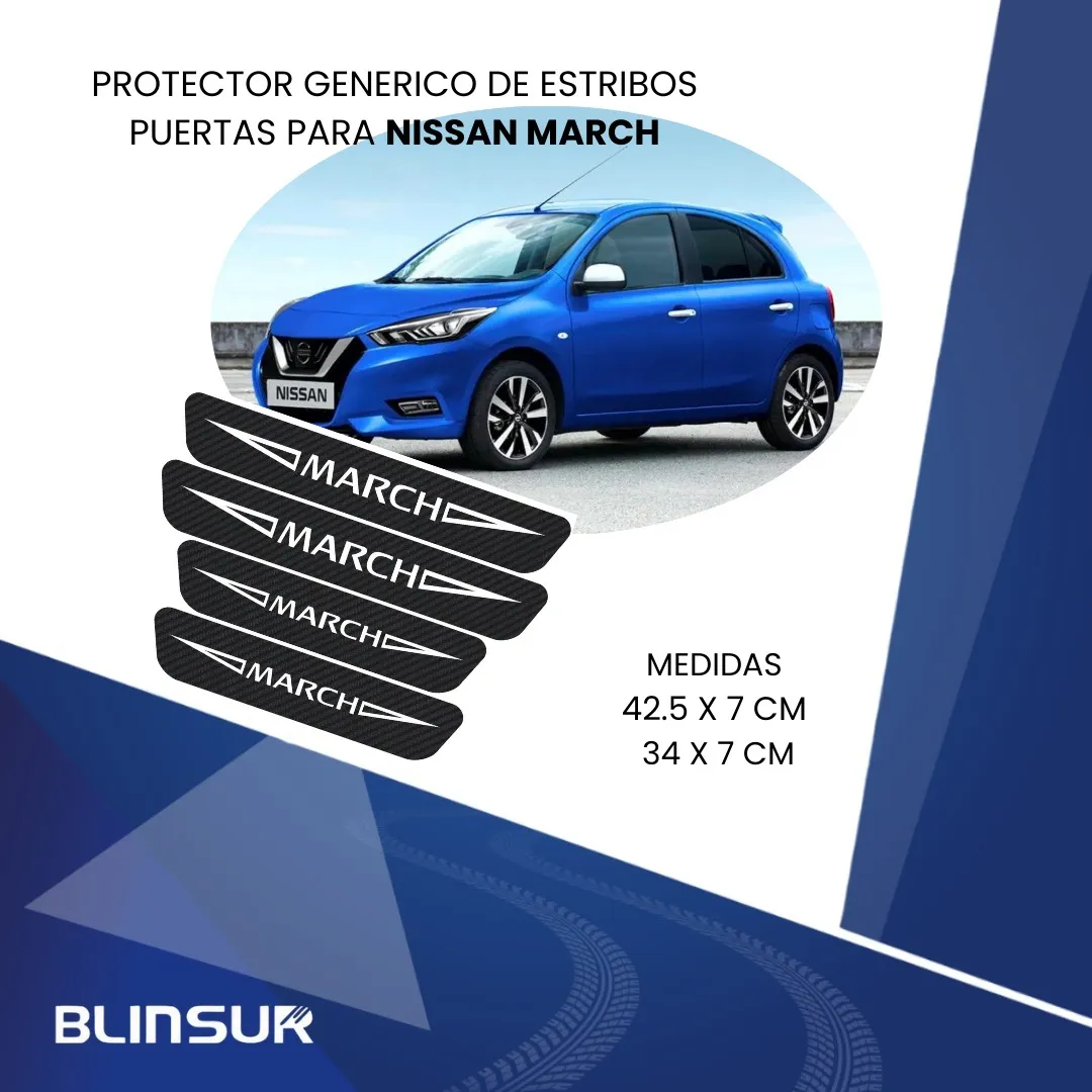Cinta Protectora Bl Embellecedora Estribos Para Nissan March - Image 3