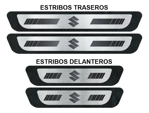 Sticker Protección De Estribos Puertas Suzuki Autos Y Suv