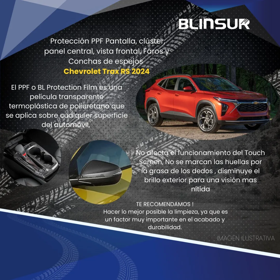 Kit Completo De Sticker Ppf Para Trax Rs 2024 - Image 3