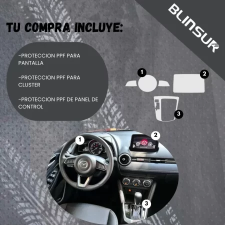 Kit Completo De Proteccion Ppf Para Mazda 2 2020-2023 - Image 3